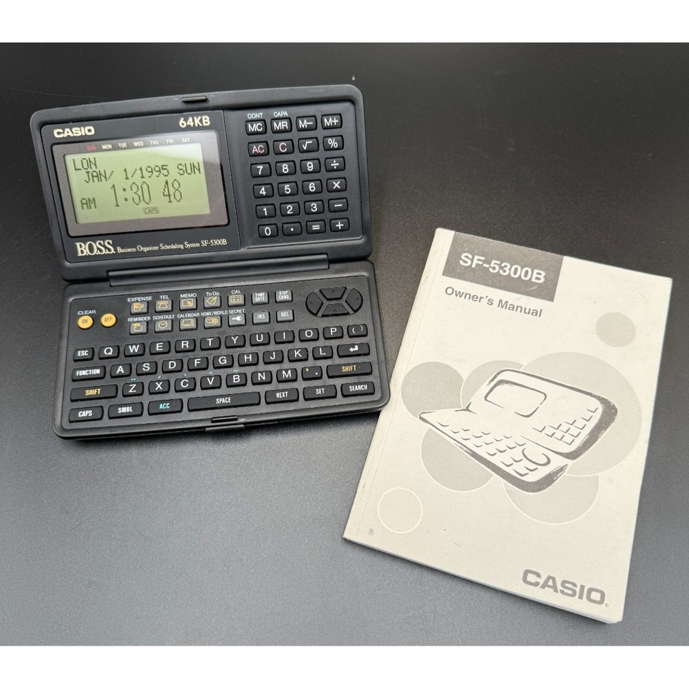 Casio B.O.S.S. Organizer SF-5300B Tested/Works